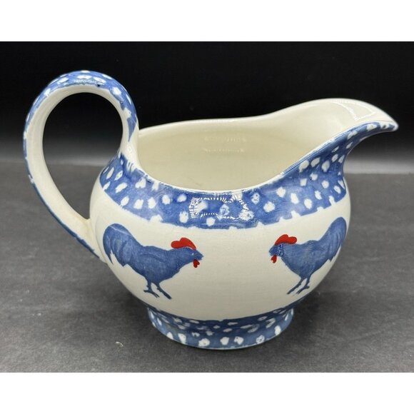 VTG Chanticleer Ictc Alice Cotterell Rooster Pitcher Creamer Burleigh England - Picture 1 of 7
